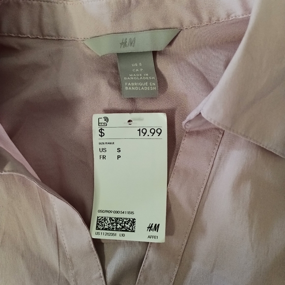 H&M Women Blouse Long sleeves V Neck - Picture 6 of 6